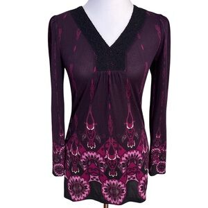 INC Elegant Purple and Pink Women's Top